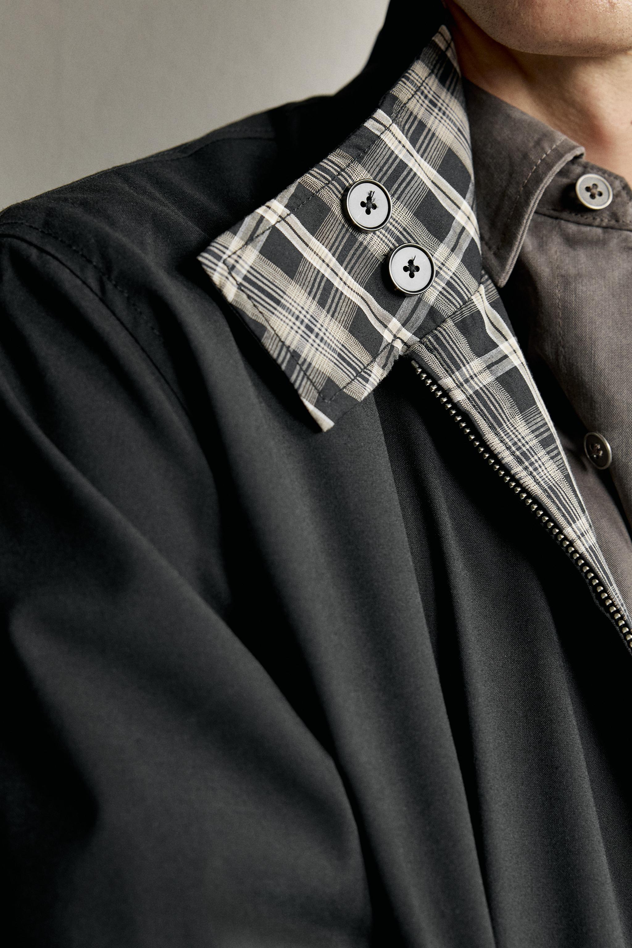 BLOUSON RÉVERSIBLE À CARREAUX